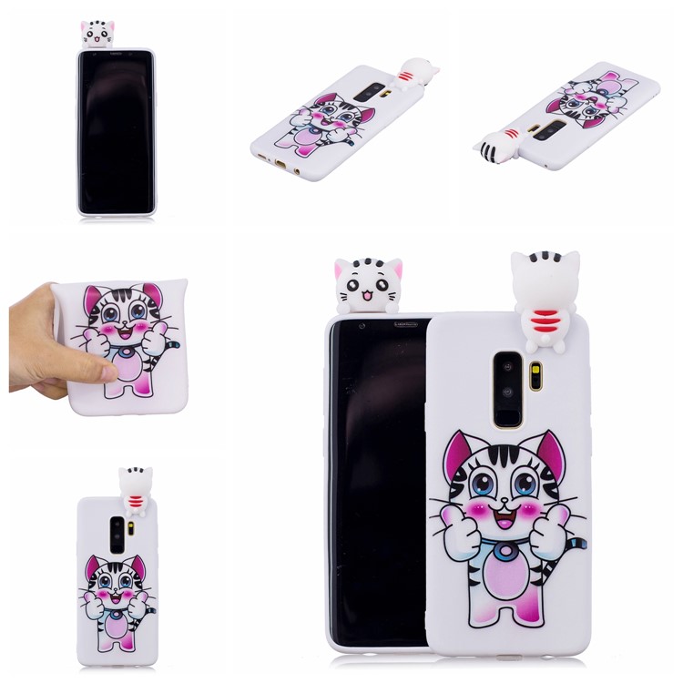3D Cute Doll Pattern Printing TPU Protective Case for Samsung Galaxy S9+ SM-G965 - Tiger-7