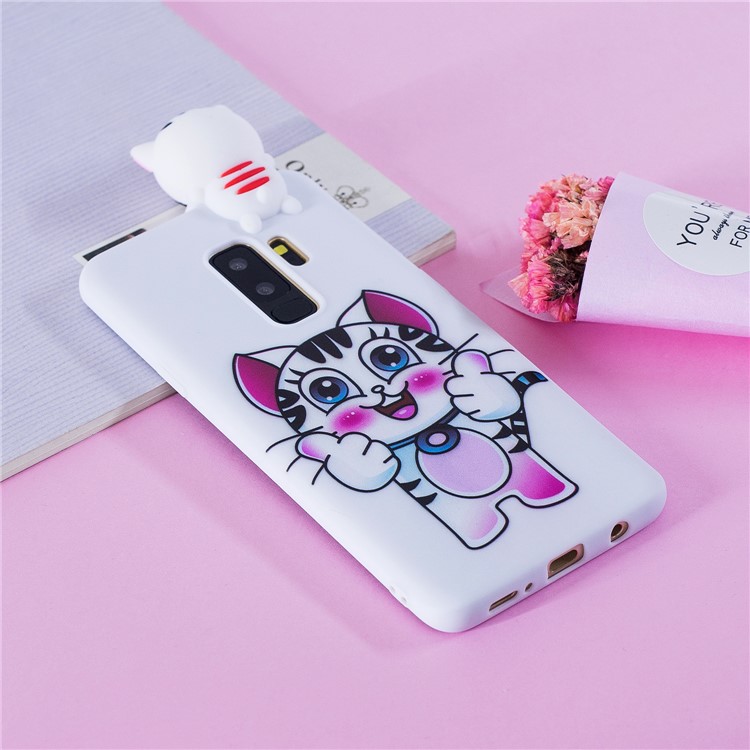 3D Cute Doll Pattern Printing TPU Protective Case for Samsung Galaxy S9+ SM-G965 - Tiger-8