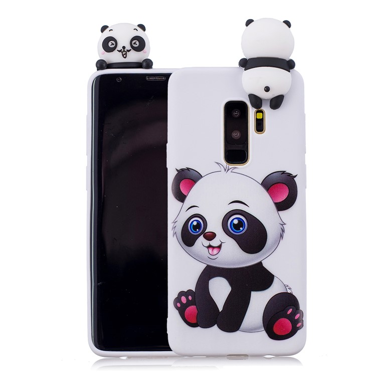 3D Cute Doll Pattern Printing TPU Shell Cover Case for Samsung Galaxy S9+ SM-G965 - Adorable Panda-1