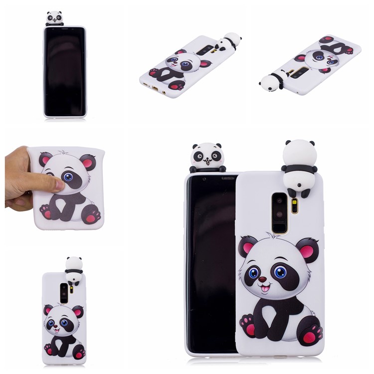 3D Cute Doll Pattern Printing TPU Shell Cover Case for Samsung Galaxy S9+ SM-G965 - Adorable Panda-7
