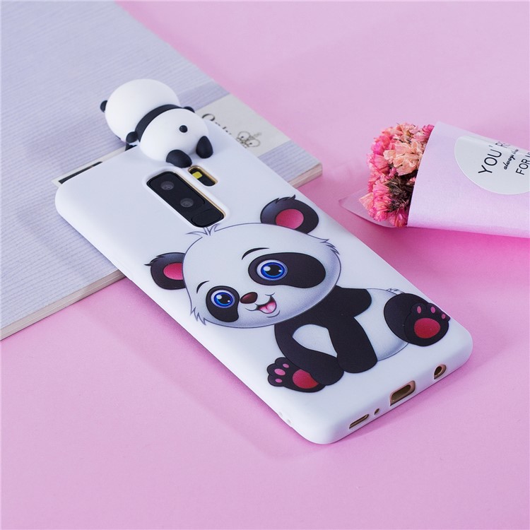 3D Cute Doll Pattern Printing TPU Shell Cover Case for Samsung Galaxy S9+ SM-G965 - Adorable Panda-8