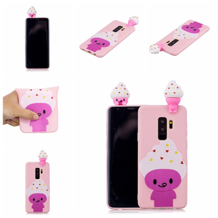 3D Cute Doll Pattern Printing TPU Phone Cover Case for Samsung Galaxy S9+ SM-G965 - Cartoon Animal-7