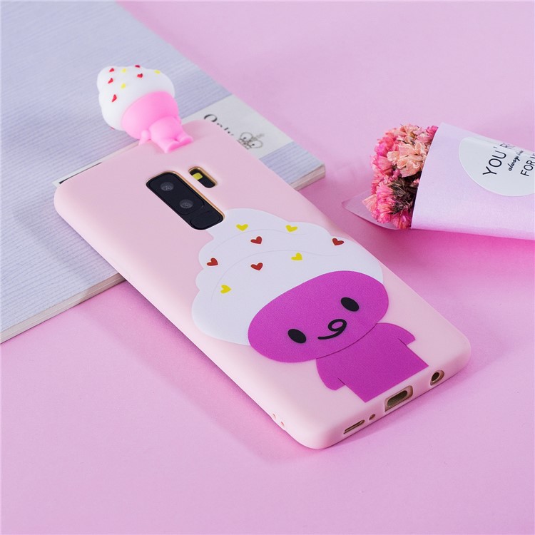 3D Cute Doll Pattern Printing TPU Phone Cover Case for Samsung Galaxy S9+ SM-G965 - Cartoon Animal-8