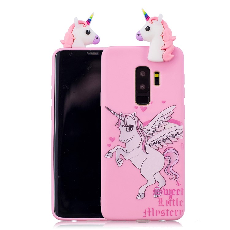 3D Cute Doll Pattern Printing TPU Cover Shell Case for Samsung Galaxy S9+ SM-G965 - Unicorn-1