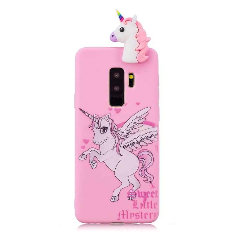 3D Cute Doll Pattern Printing TPU Cover Shell Case for Samsung Galaxy S9+ SM-G965 - Unicorn-2