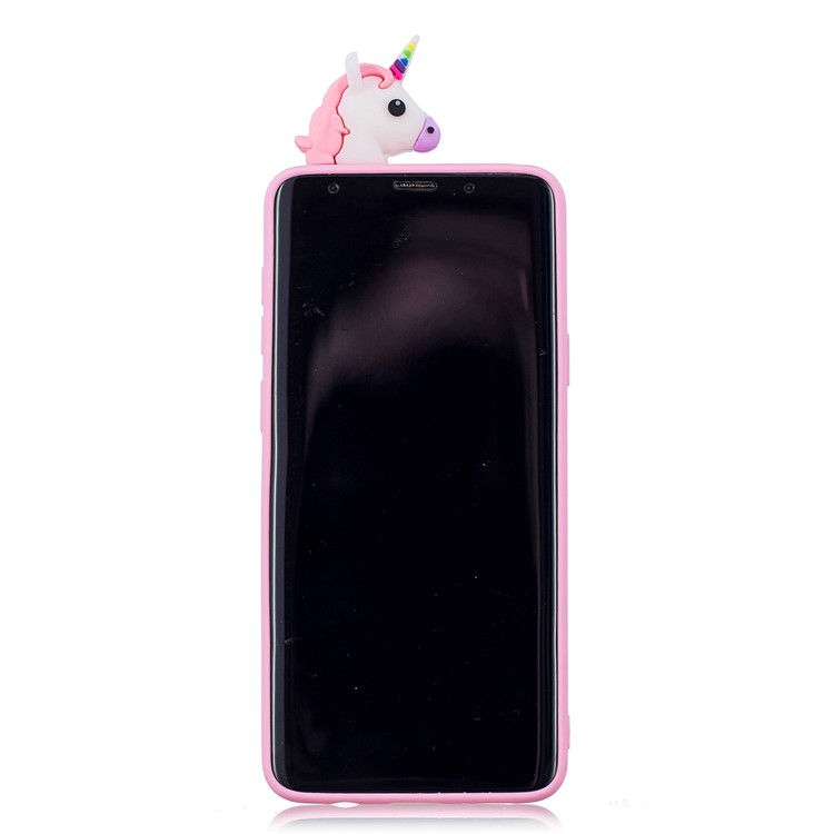 3D Cute Doll Pattern Printing TPU Cover Shell Case for Samsung Galaxy S9+ SM-G965 - Unicorn-3