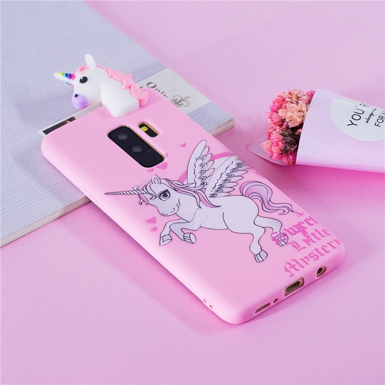 3D Cute Doll Pattern Printing TPU Cover Shell Case for Samsung Galaxy S9+ SM-G965 - Unicorn-7