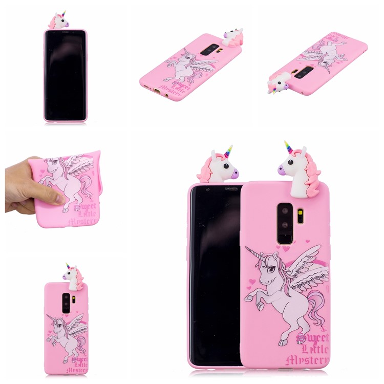 3D Cute Doll Pattern Printing TPU Cover Shell Case for Samsung Galaxy S9+ SM-G965 - Unicorn-8