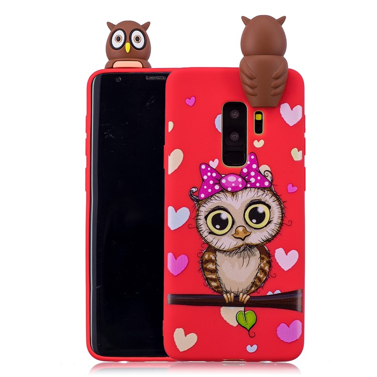 3D Cute Doll Pattern Printing TPU Case Accessory for Samsung Galaxy S9+ SM-G965 - Female Owl-1
