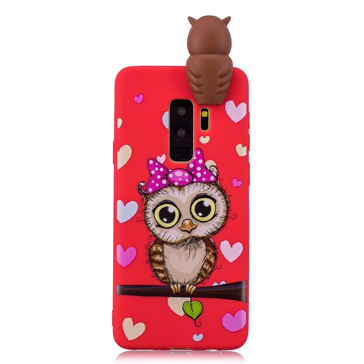 3D Cute Doll Pattern Printing TPU Case Accessory for Samsung Galaxy S9+ SM-G965 - Female Owl-2