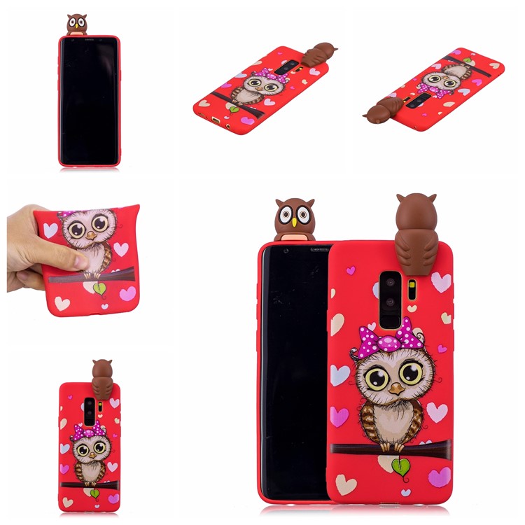 3D Cute Doll Pattern Printing TPU Case Accessory for Samsung Galaxy S9+ SM-G965 - Female Owl-7