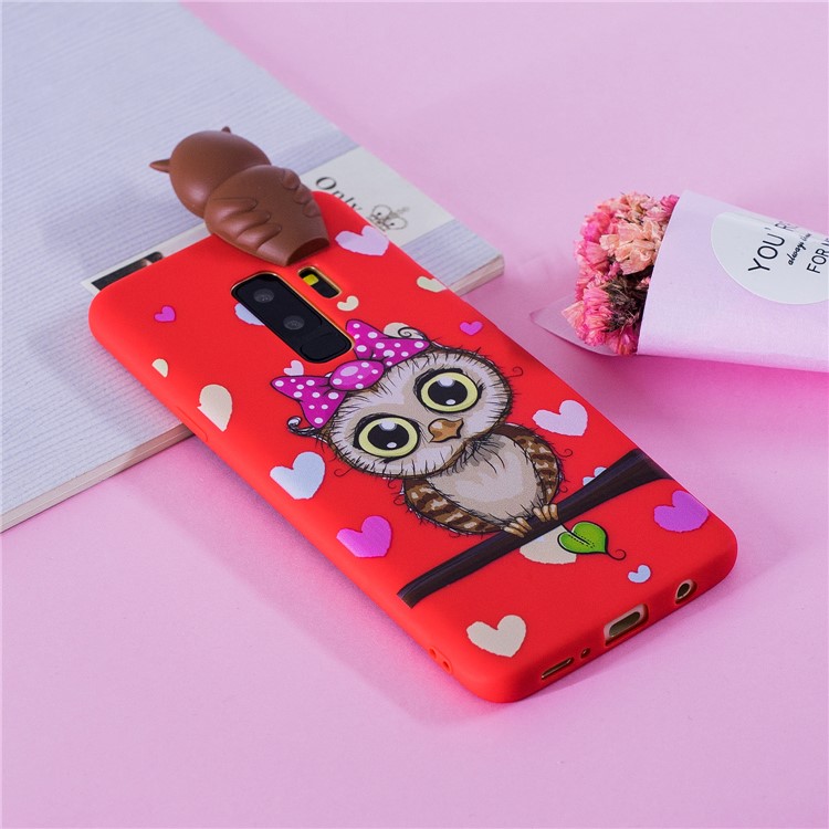 3D Cute Doll Pattern Printing TPU Case Accessory for Samsung Galaxy S9+ SM-G965 - Female Owl-8