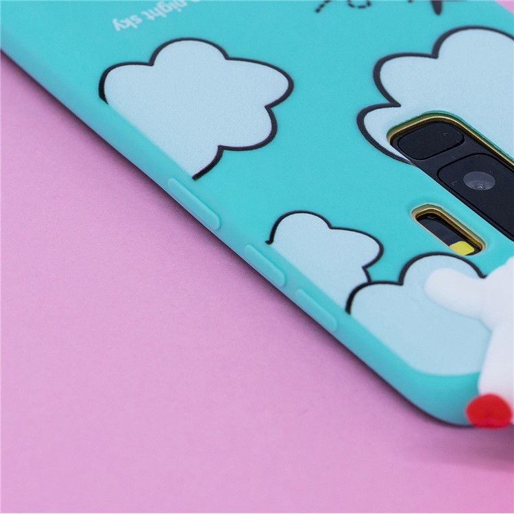 3D Cute Doll Pattern Printing TPU Case Cover Shell for Samsung Galaxy S9+ SM-G965 - Cloud Pattern-10