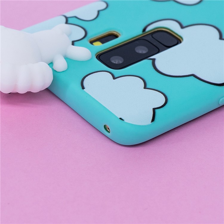 3D Cute Doll Pattern Printing TPU Case Cover Shell for Samsung Galaxy S9+ SM-G965 - Cloud Pattern-11