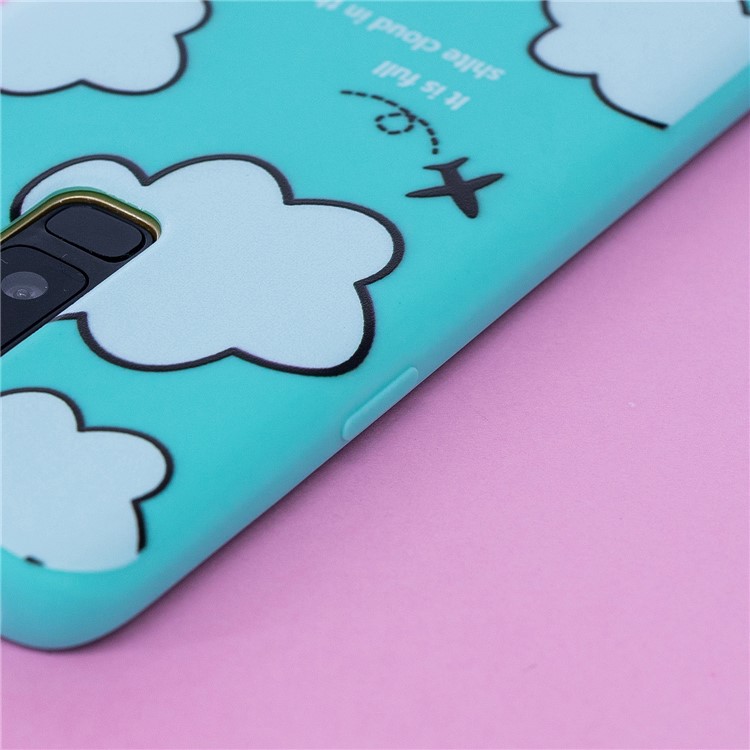3D Cute Doll Pattern Printing TPU Case Cover Shell for Samsung Galaxy S9+ SM-G965 - Cloud Pattern-12