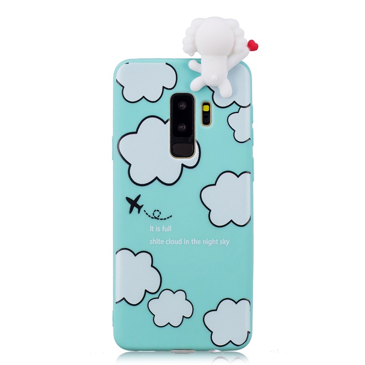 3D Cute Doll Pattern Printing TPU Case Cover Shell for Samsung Galaxy S9+ SM-G965 - Cloud Pattern-2