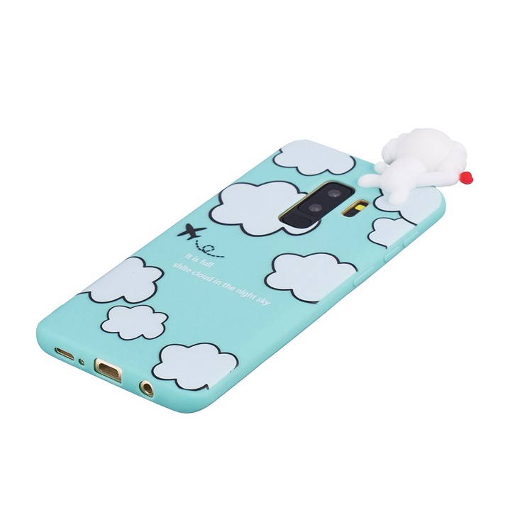 3D Cute Doll Pattern Printing TPU Case Cover Shell for Samsung Galaxy S9+ SM-G965 - Cloud Pattern-4