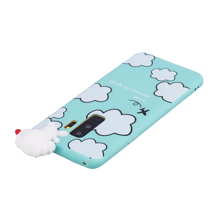 3D Cute Doll Pattern Printing TPU Case Cover Shell for Samsung Galaxy S9+ SM-G965 - Cloud Pattern-5