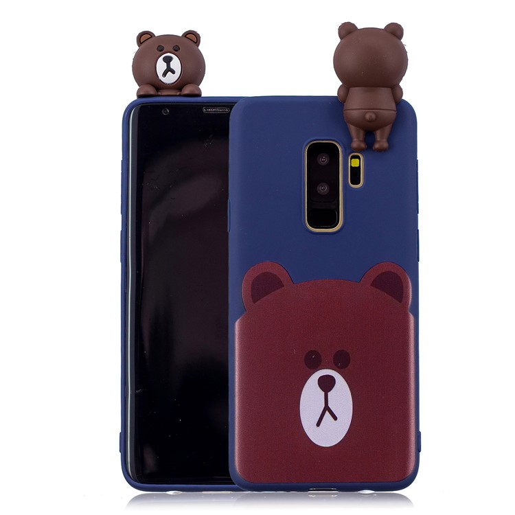 3D Cute Doll Pattern Printing TPU Protective Case for Samsung Galaxy S9+ SM-G965 - Bear-1