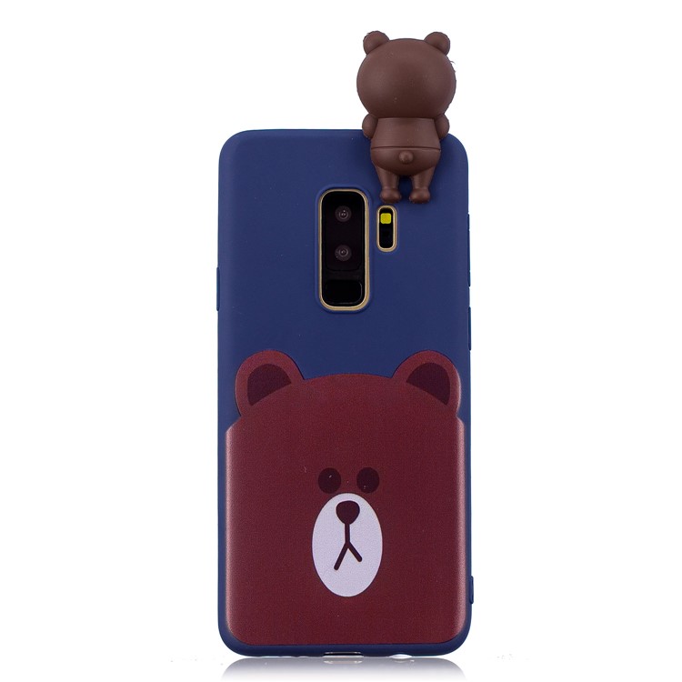 3D Cute Doll Pattern Printing TPU Protective Case for Samsung Galaxy S9+ SM-G965 - Bear-2