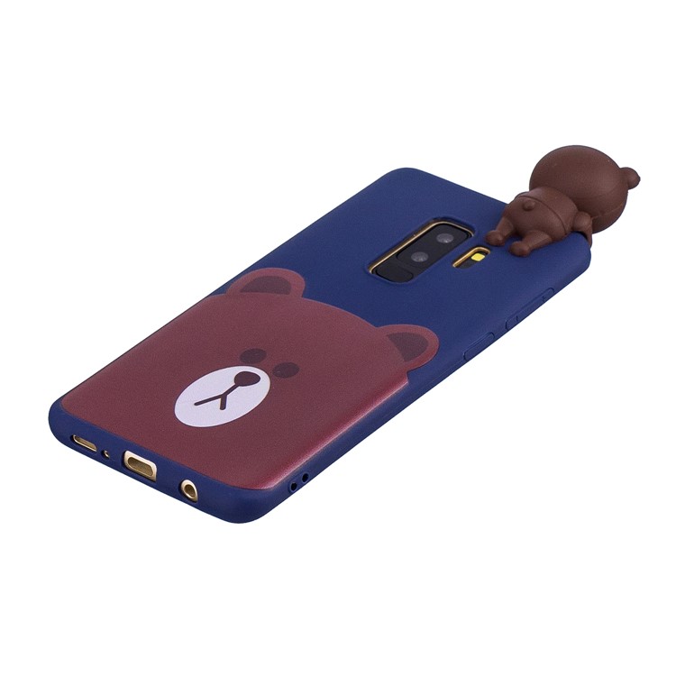 3D Cute Doll Pattern Printing TPU Protective Case for Samsung Galaxy S9+ SM-G965 - Bear-4