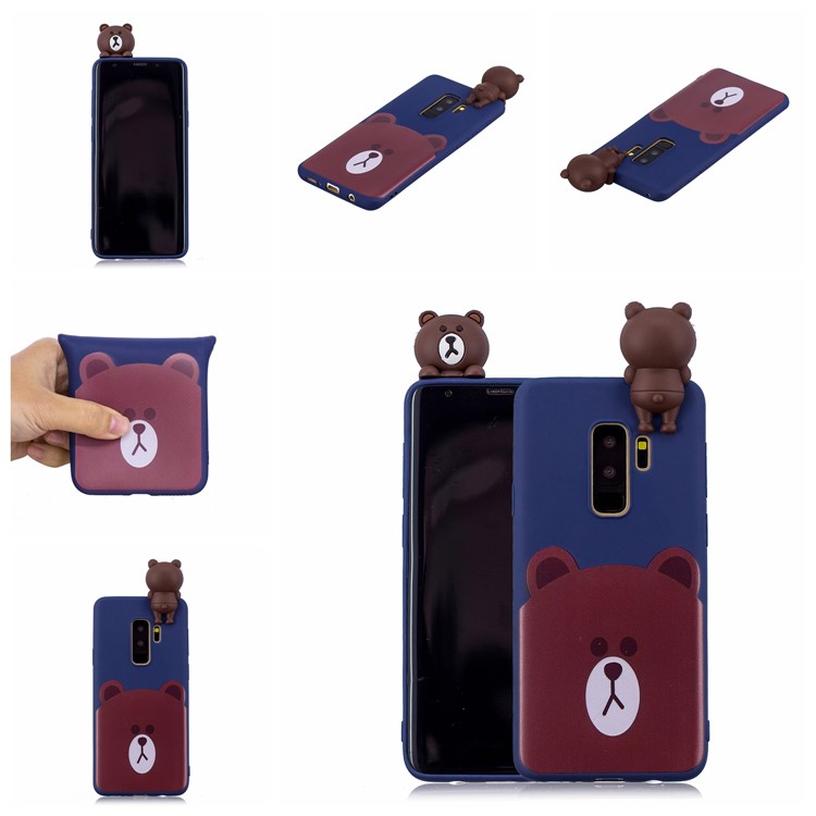 3D Cute Doll Pattern Printing TPU Protective Case for Samsung Galaxy S9+ SM-G965 - Bear-7