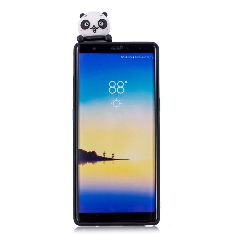 3D Cute Doll Pattern Printing TPU Cover for Samsung Galaxy Note 8 SM-N950 - Lovely Pandas-3