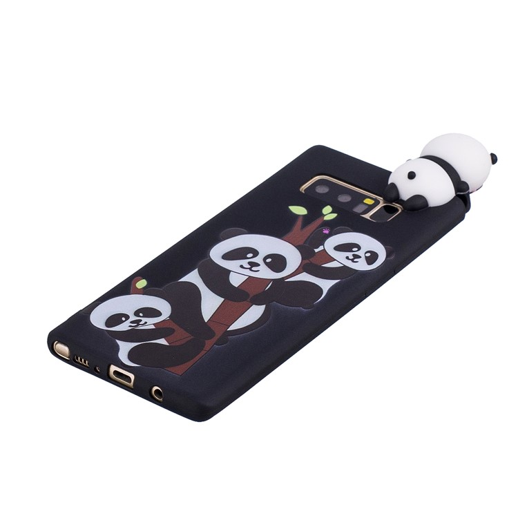 3D Cute Doll Pattern Printing TPU Cover for Samsung Galaxy Note 8 SM-N950 - Lovely Pandas-4