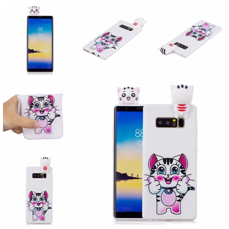 3D Cute Doll Pattern Printing TPU Shell for Samsung Galaxy Note 8 SM-N950 - Tiger-7