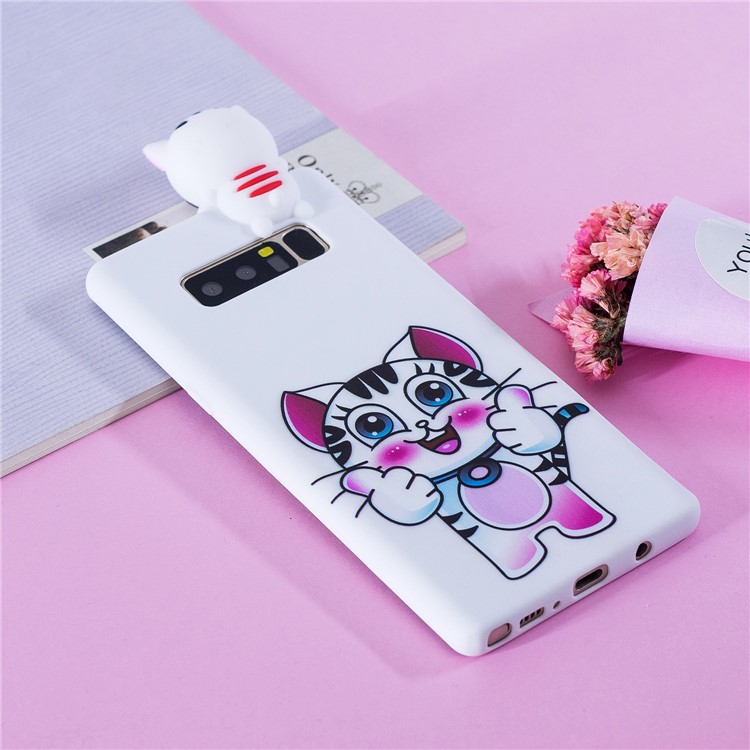 3D Cute Doll Pattern Printing TPU Shell for Samsung Galaxy Note 8 SM-N950 - Tiger-8