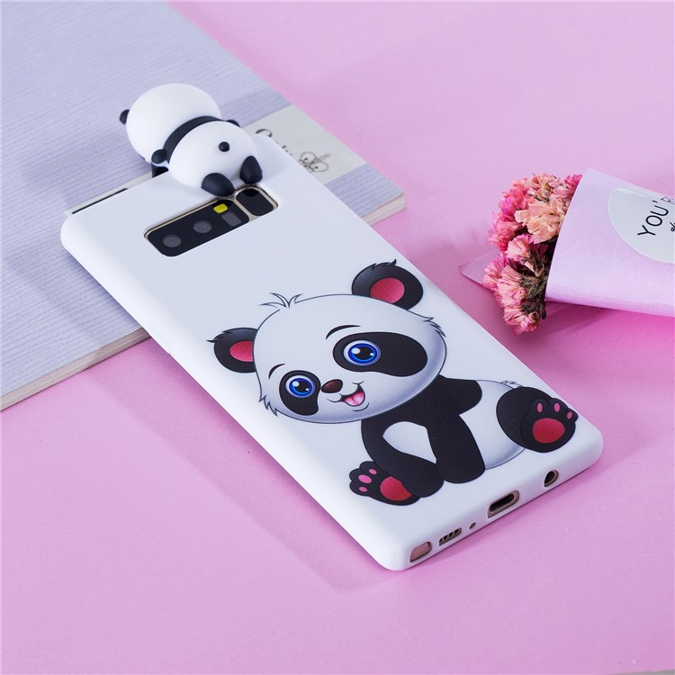 3D Cute Doll Pattern Printing TPU Phone Casing for Samsung Galaxy Note 8 SM-N950 - Adorable Panda-8