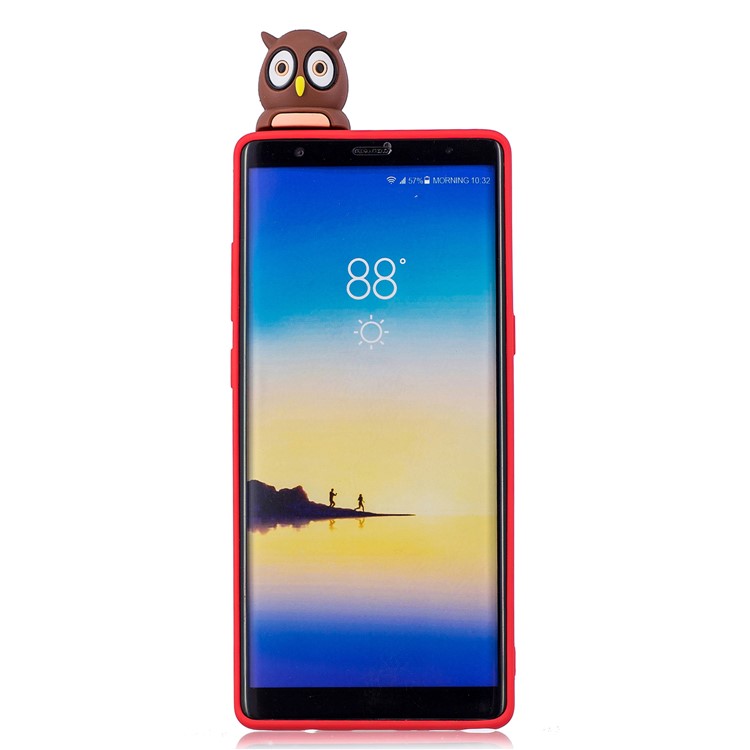 3D Cute Doll Pattern Printing TPU Mobile Phone Case Shell for Samsung Galaxy Note 8 SM-N950 - Female Owl-3