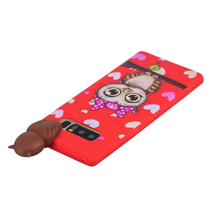 3D Cute Doll Pattern Printing TPU Mobile Phone Case Shell for Samsung Galaxy Note 8 SM-N950 - Female Owl-5