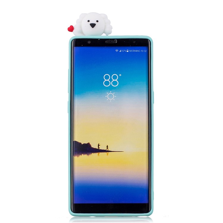 3D Cute Doll Pattern Printing TPU Cover Shell for Samsung Galaxy Note 8 SM-N950 - Cloud Pattern-3