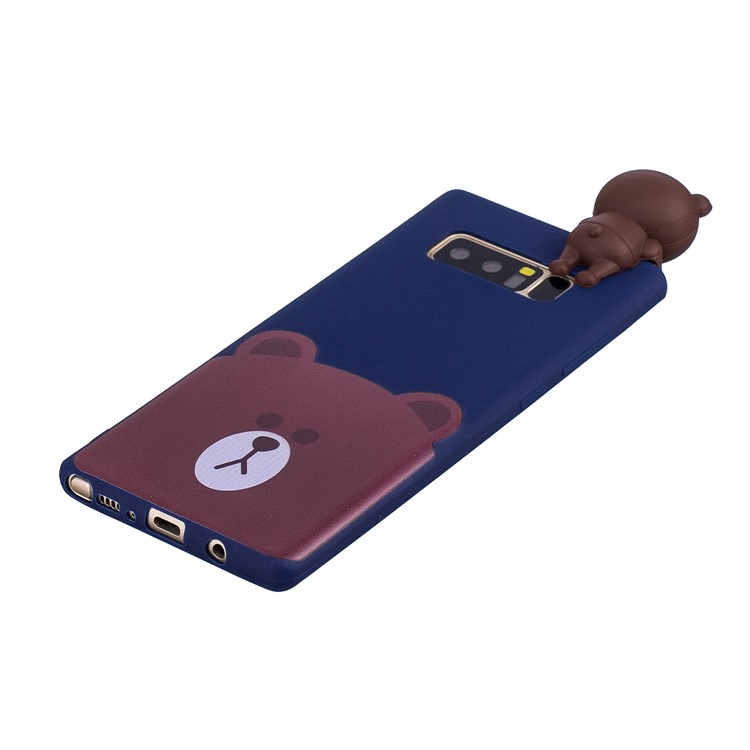 3D Cute Doll Pattern Printing TPU Mobile Casing for Samsung Galaxy Note 8 SM-N950 - Bear-4