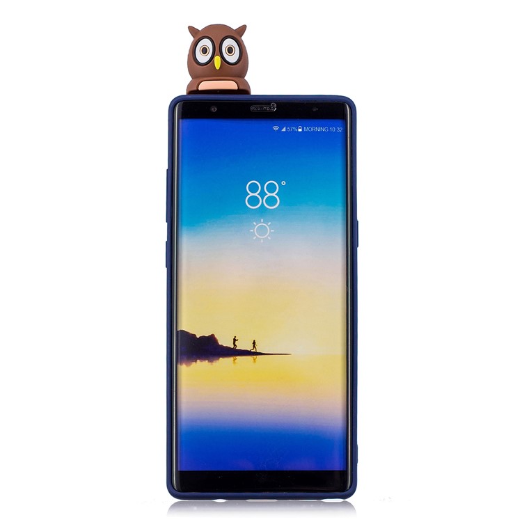 3D Cute Doll Pattern Printing TPU Cell Phone Case Accessory for Samsung Galaxy Note 8 SM-N950 - Male Owl-3