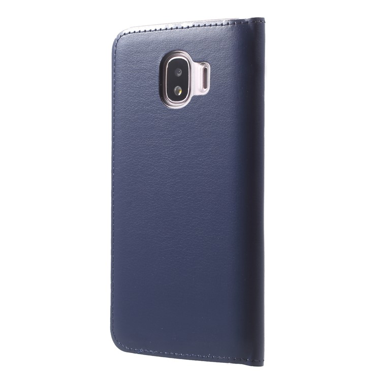 View Window Leather Mobile Phone Shell for Samsung Galaxy J2 Pro 2018 - Dark Blue-2