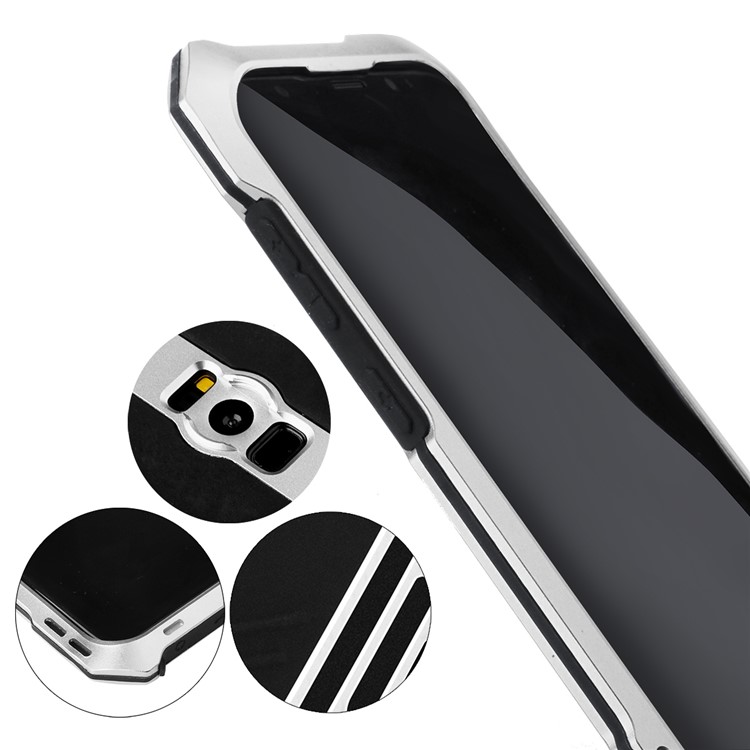 For Samsung Galaxy S8+ G955 Heavy Duty Shockproof Metal Cover with Fisheye/Wide-angle/Macro Lens - Silver-10
