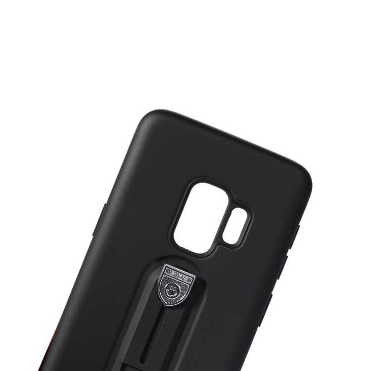 OCUBE Soft TPU Back Case with Sliding Kickstand for Samsung Galaxy S9 SM-G960 - Black-3