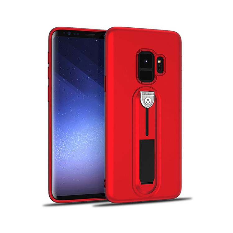OCUBE Soft TPU Phone Cover with Sliding Kickstand for Samsung Galaxy S9 SM-G960 - Red-1