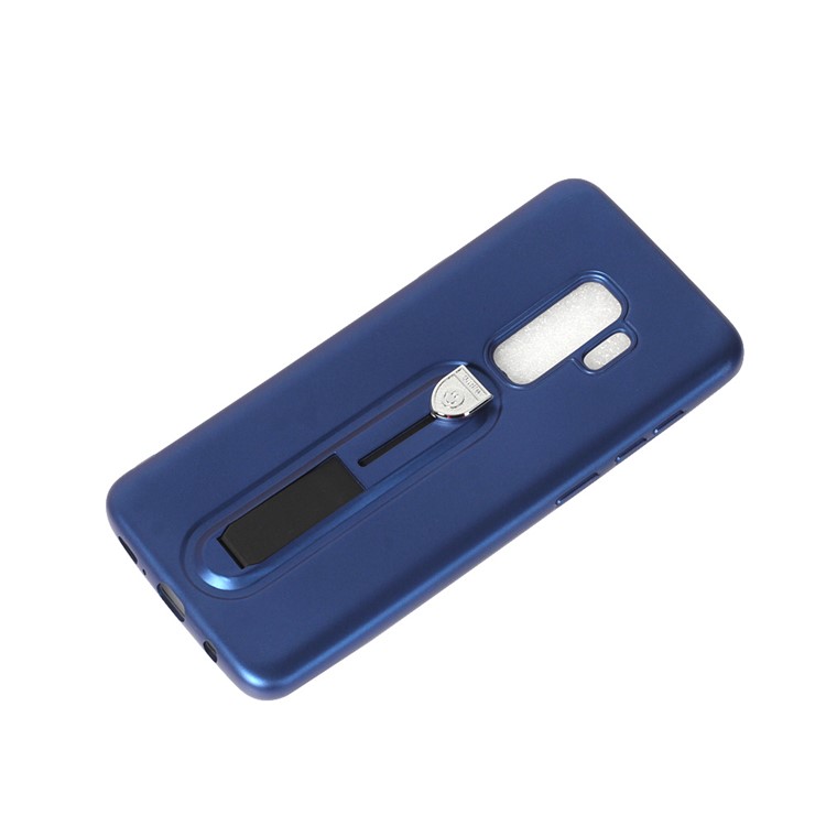 OCUBE Slide Finger Grip Kickstand Soft TPU Phone Cover for Samsung Galaxy S9+ G965 - Blue-3