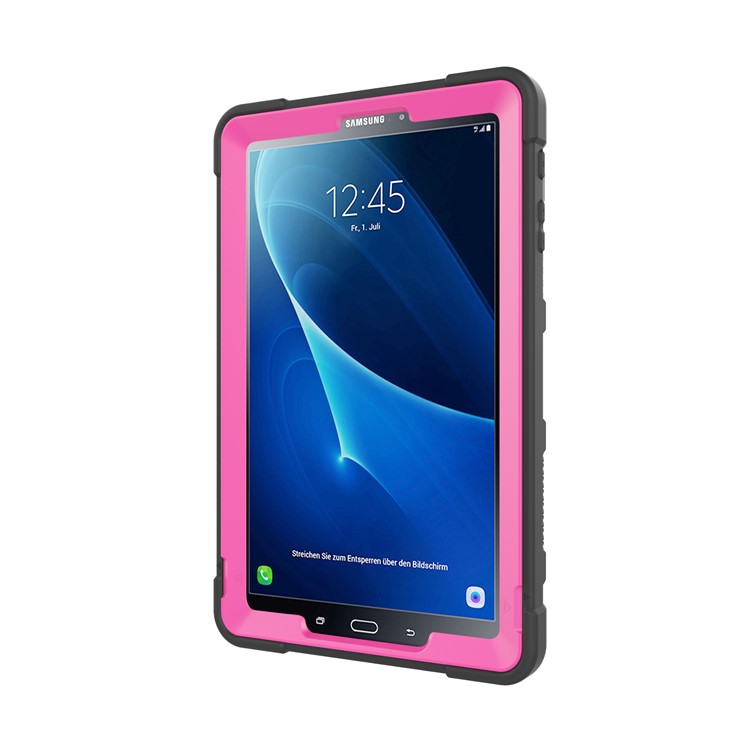 Shock Proof Anti-dust Hybrid TPU + PC Protective Cover with Kickstand for Samsung Galaxy Tab A 10.1 (2016) - Rose + Black-5