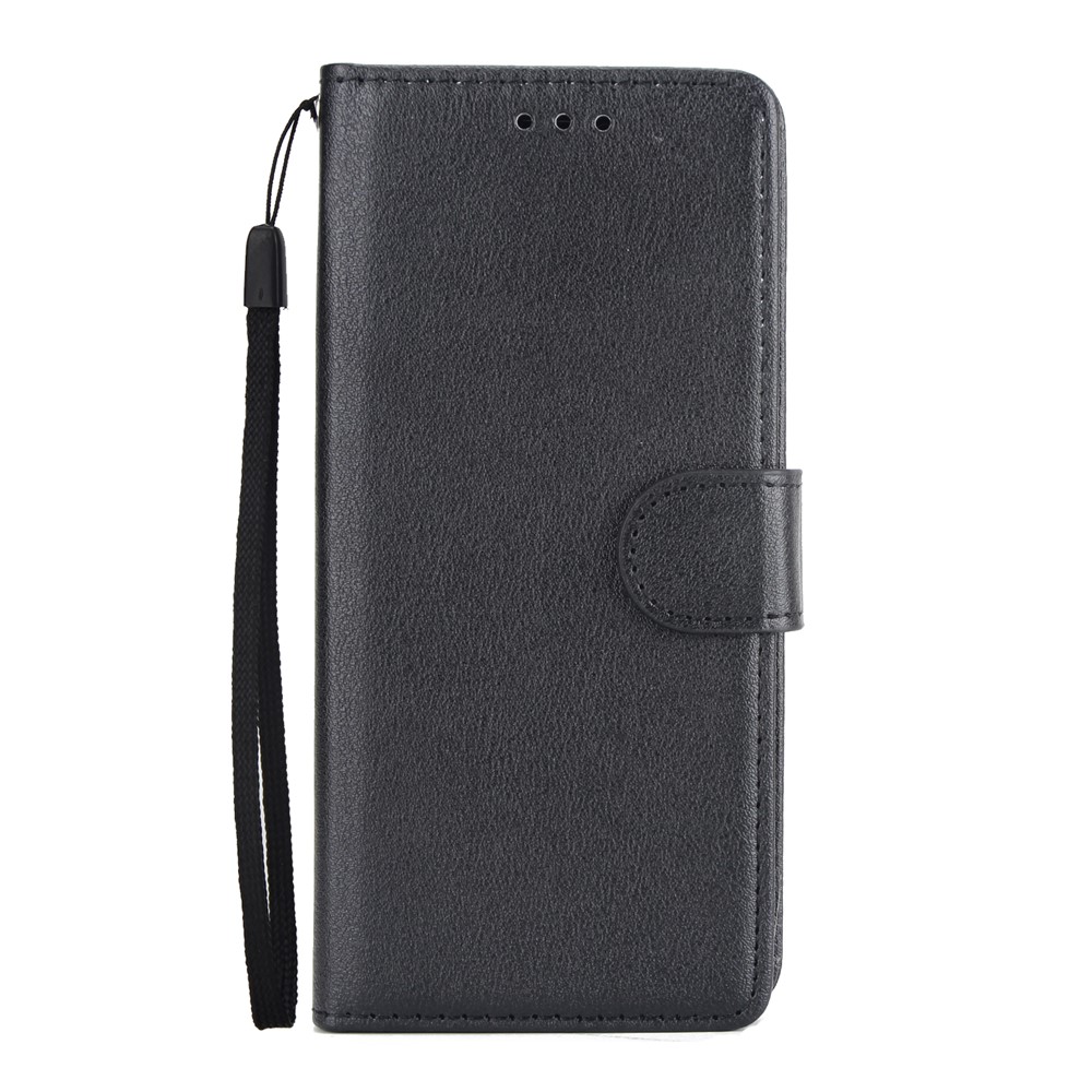 PU Leather Wallet Stand Phone Case for Samsung Galaxy S9 SM-G960 - Black-2