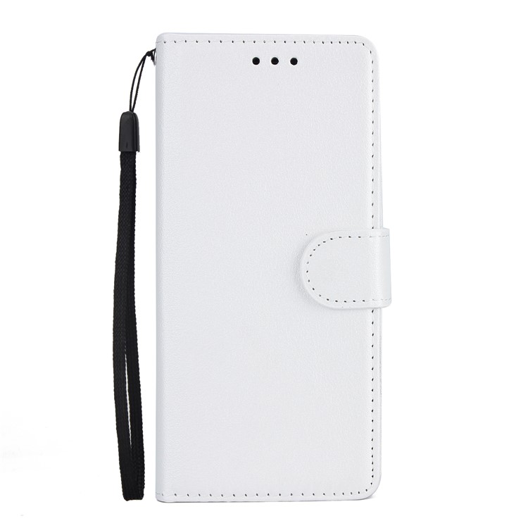 PU Leather Wallet Stand Phone Cover for Samsung Galaxy S9 SM-G960 - White-2