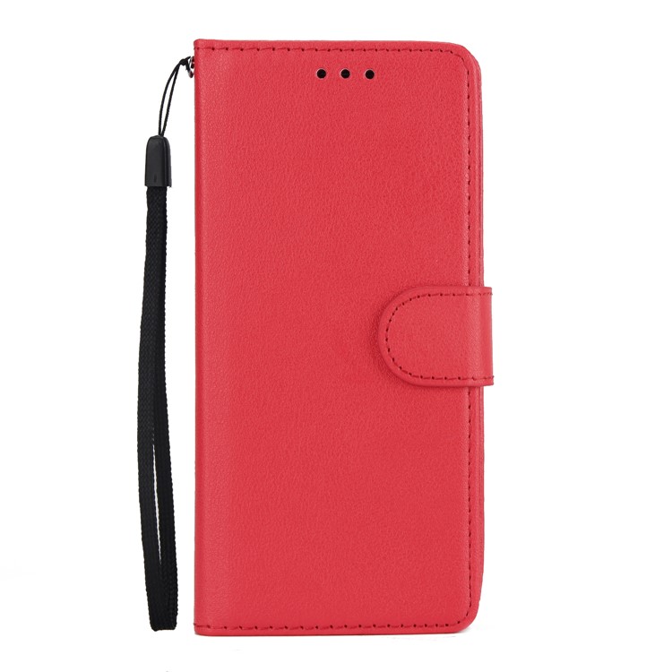 PU Leather Wallet Stand Phone Shell for Samsung Galaxy S9 SM-G960 - Red-2