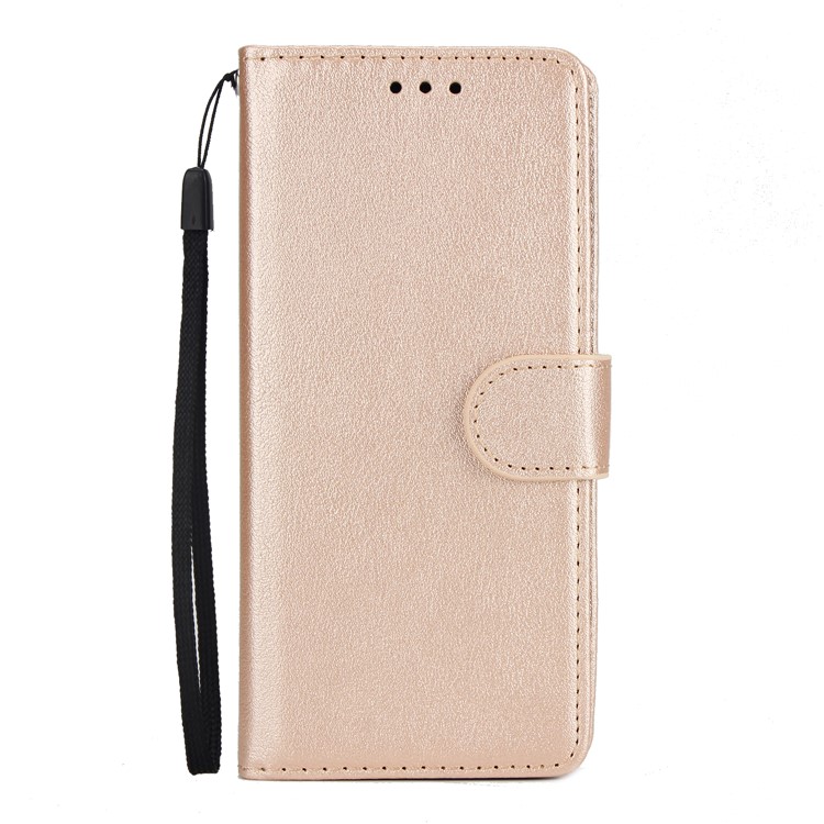 PU Leather Flip Stand Cell Phone Cover for Samsung Galaxy S9 SM-G960 - Gold-2