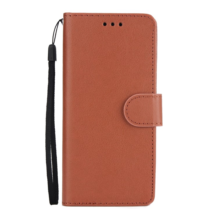 PU Leather Protective Mobile Cover Shell with Card Slots for Samsung Galaxy S9 SM-G960 - Brown-2