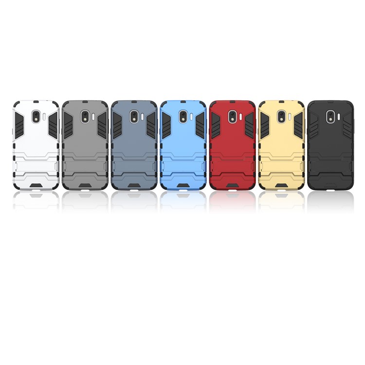Cool Guard Kickstand Hybrid PC TPU Case for Samsung Galaxy J2 Pro 2018 - Black-11