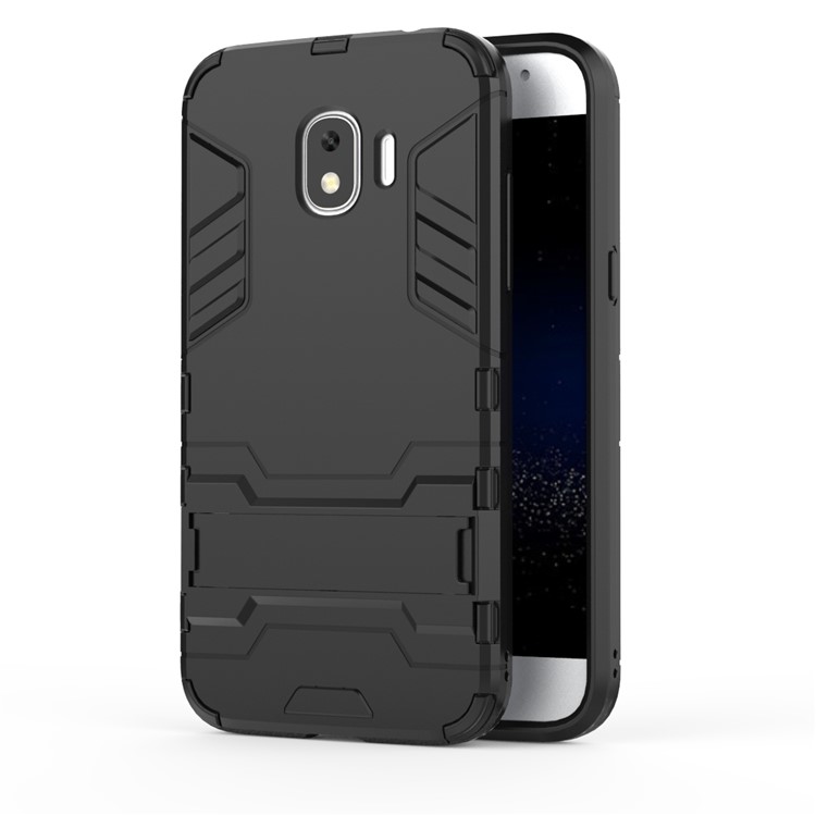 Cool Guard Kickstand Hybrid PC TPU Case for Samsung Galaxy J2 Pro 2018 - Black-2