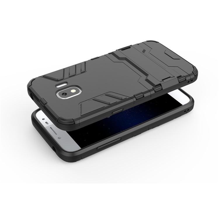 Cool Guard Kickstand Hybrid PC TPU Case for Samsung Galaxy J2 Pro 2018 - Black-4